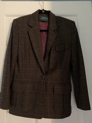 Vintage Lauren Ralph Lauren Equestrian Blazer Womens Sz 6 100% Lamb's Wool - Image 1 of 4
