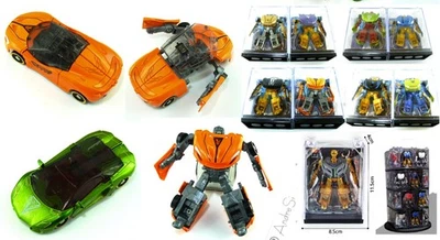 2er Set Transformers 7-12cm Metall-Rennauto transformierbar verschiedene Farben - Bild 1 von 4