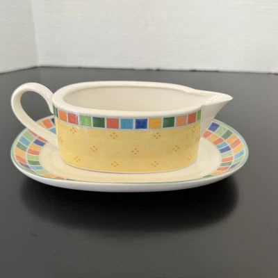 Villeroy and Boch Twist Alea Limone Gravy Boat y placa base/plato de relish Foto 1 de 4