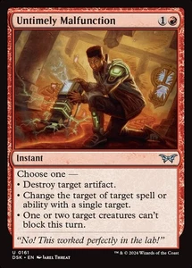 MTG Untimely Malfunction NM Duskmourn: House of Horror DSK Englisch Magic Karte - Bild 1 von 3