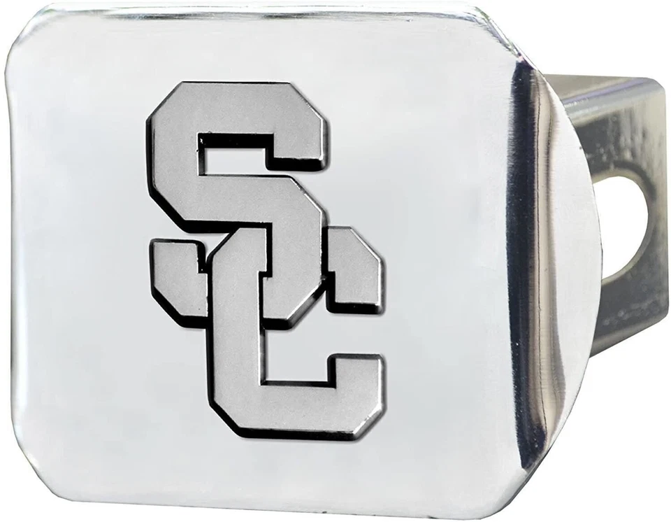 Southern California Trojans USC Hitch Cover Solid Metal with Raised Chrome... - Image 1 of 4
