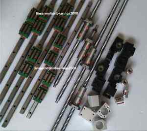 20mm Linear guide rail carriages , Ball screws with DOUBLE BALLNUT for CNC