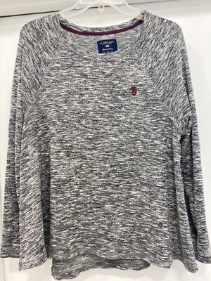U.S. Polo Assn. Camisa gris para mujer/suéter ligero logotipo talla XL Foto 1 de 4
