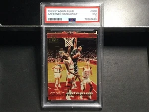 1993 Stadium Club #308 Anfernee Hardaway Rookie Basketball Card PSA 7 Near Mint - Picture 1 of 2