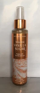 NEW Bath & Body Works WARM VANILLA SUGAR Diamond Shimmer Mist 4.9 Oz Ships FREE! - Picture 1 of 1