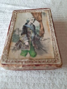 1850s antique chromolith presentation box COUNTRY GENTLEMAN heavy cardboard - Picture 1 of 11