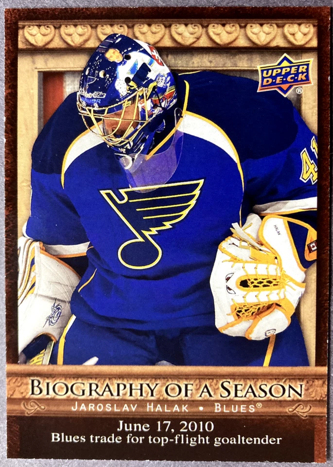2010-11 Upper Deck Biography Of A Season #BOS10 Jaroslav Halak St. Louis Blues - Image 1 of 1