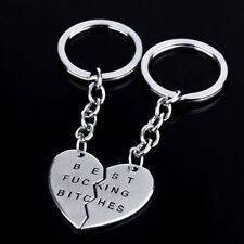 2PC Best F*cking B*tches Friends Keychain Keyring + Free Gift Bag