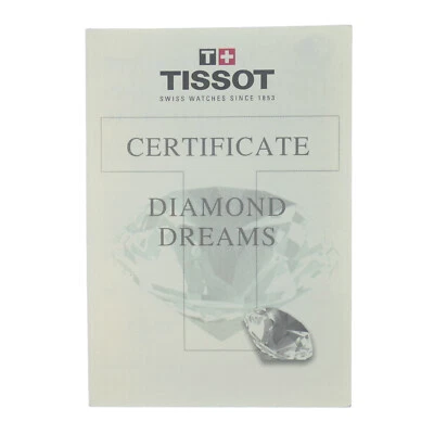 CERTIFICADO TISSOT GENUINO DIAMANTE SUEÑOS Foto 1 de 3