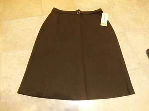 ALFRED DUNNER SABLE A-LINE Skirt Sz 14 Lined 100% Wool NWT#11301533 - Picture 1 of 3