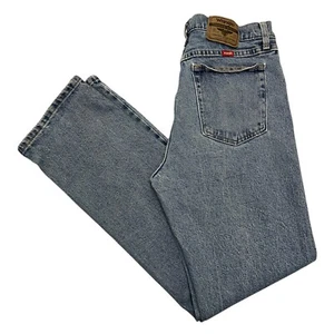 Wrangler Jeans Regular Straight Fit Blue 32W 32L Stretch Denim Zip Fly - Picture 1 of 15