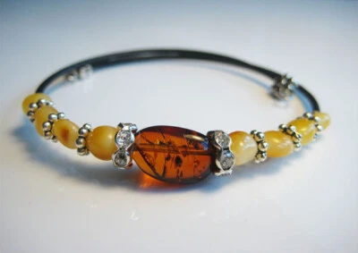 Genuine Butterscotch Honey Amber Baltic Amber Bracelet 5 grams !!! - Image 1 of 2