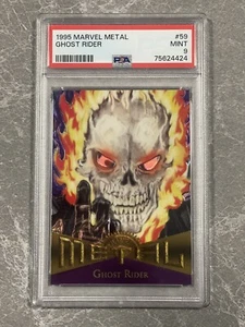 1995 Marvel Metal  #59 Ghost Rider PSA 9 MINT - Picture 1 of 2
