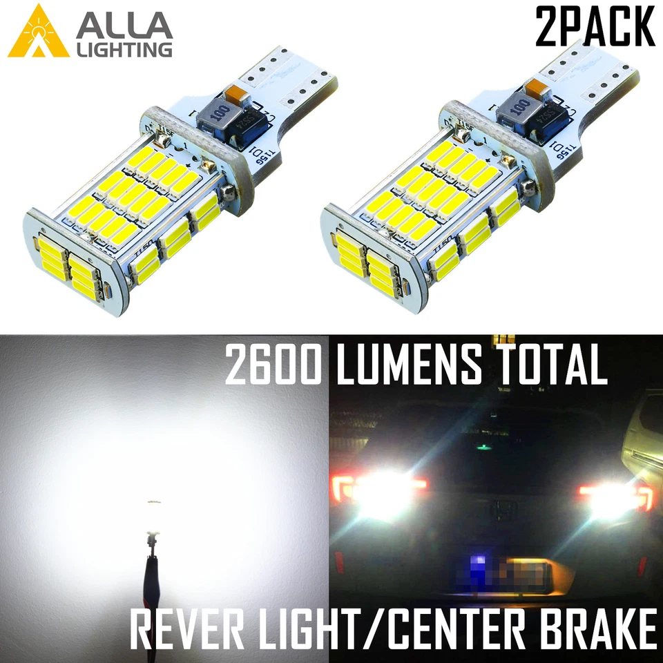 Bombilla inversa de respaldo Allá Lighting 48-LED 921, parada/freno alto central, blanca Foto 1 de 4