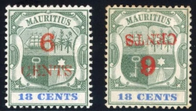 Mauricio 1899 RARA SOBREIMPRESIÓN INVERTIDA Sc# 113a Como Nueva En estado bastante bueno/Excelente Tonificación Menor Foto 1 de 2