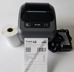 Impresora de etiquetas térmicas UPS ZP450 con etiquetas y cables de 4""x6"" 710 - Imagen 1 de 9