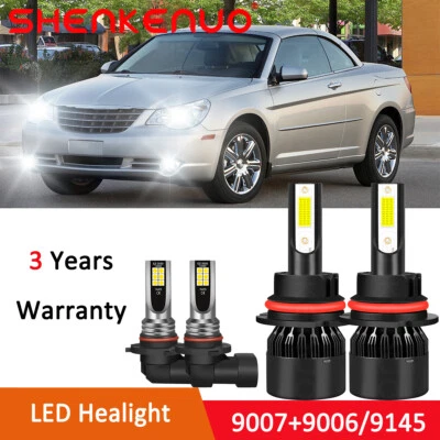 Faro LED para Chrysler Sebring 9007 1996-2006 +9145 bombillas de actualización de luz antiniebla Foto 1 de 4