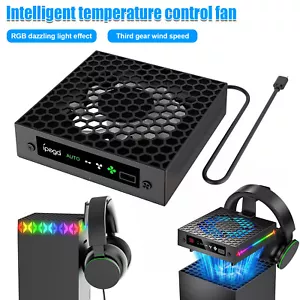Cooling Fan for Xbox Series X with Automatic Fan Speed Adjustable by Temperature - Picture 1 of 11