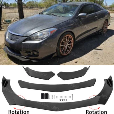 Спойлер закраина из углеродного волокна для переднего бампера для Toyota Camry Solara 1998-2008 годов выпуска - Изображение 1 из 4