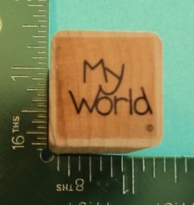 Sello de goma MY WORLD Saying de Close to My Heart Foto 1 de 2