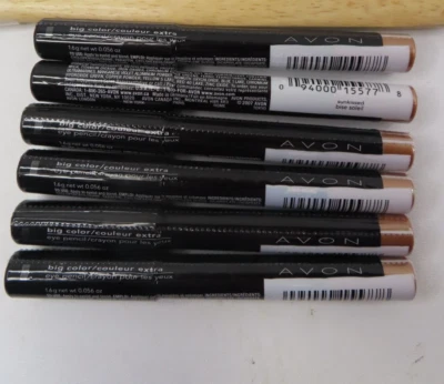 (LOT OF 6) AVON BIG COLOR EYE PENCIL NEW SEALED #SUNKISSED BISE SOLEIL - Image 1 of 4
