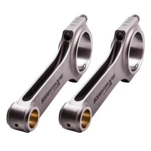 kit 2 bielle motore H-beam Connecting Rods for Fiat 500 2 cylinder 126mm - Foto 1 di 12