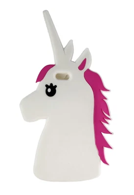 Funda Silicona Unicornio Mágico para iPhone 6 Plus/6s Plus, Blanco/Rosa Foto 1 de 4