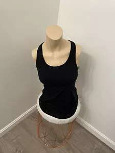 Athleta Black Racerback Shelf- Sports Bra-Great Used Condition! SNAG THIS DEAL! - Picture 1 of 7