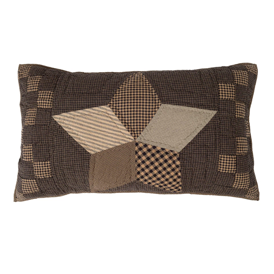 VHC Brands 9836 Farmhouse Star Luxury Sham 21x37