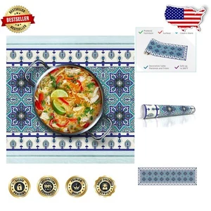 European Artist Designed Heat Resistant Runner - 53 x 14 Inch for Stylish Dining - Picture 1 of 7