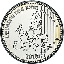 [#1154361] Frankreich, Medaille, L'Europe des XXVII, 50 ans du nouveau Franc, Po