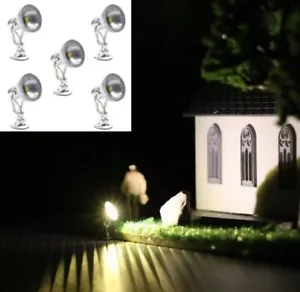 LED Flutlichtstrahler Strahler H0 Fassadenstrahler Lampen Leuchten 5 Stück - Bild 1 von 10