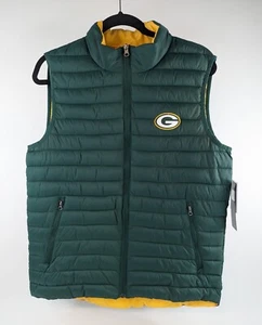 Green Bay Packers Women's Quilted Puffer Vest Size Medium – NWT - Picture 1 of 12