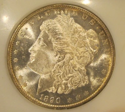 1890 O Morgan Silver Dollar - UNC, Prooflike, Tougher date, Fully toned Rev, B5 - Image 1 of 4