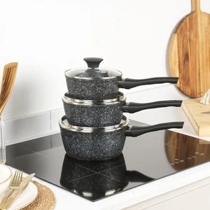 Salter Megastone Juego de 3 Sartenes Antiadherente Cuello Térmico 16 18 20cm Inducción - Imagen 1 de 8