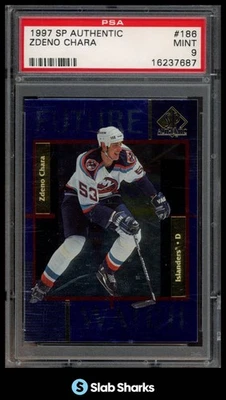 1997 SP AUTHENTIC #186 ZDENO CHARA FUTURE WATCH RC ROOKIE PSA 9 - Image 1 of 4