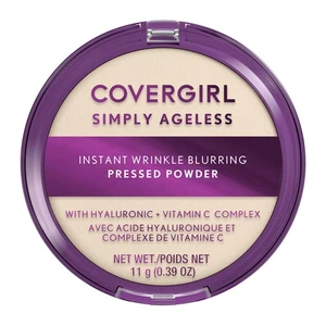 Covergirl Simply Ageless Instant Wrinkle Blurring Pressed Powder, Translucent, - Picture 1 of 8