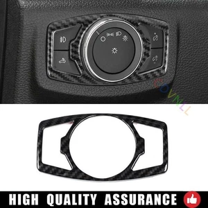 For Ford F150 F-150 2015-2020 Carbon Fiber Headlight Switch Control Frame Cover - Picture 1 of 5