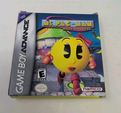 Ms Pac-Man Maze Madness (Nintendo Game Boy Advance, 2005) Complete CIB Tested  - Image 1 of 4
