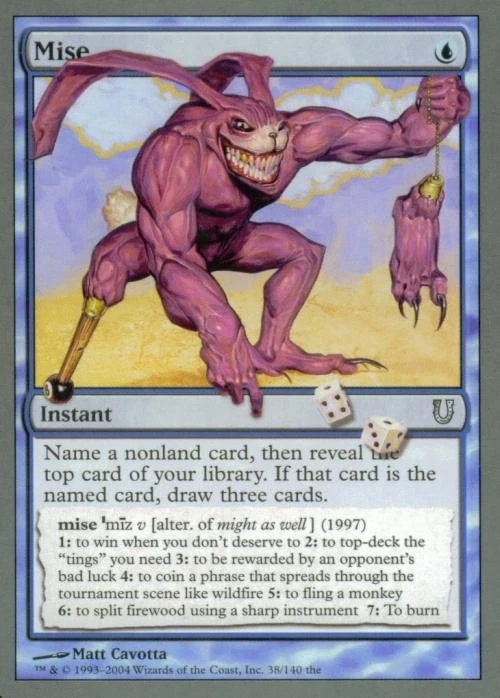 Mise - Light Play MTG Unhinged - Image 1 of 1