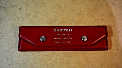 Starrett No. Vintage Juego de medidores de radio S167A Foto 1 de 4