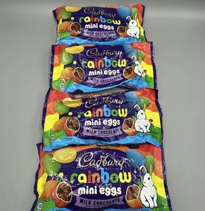 Cadbury Rainbow Milk Chocolate Mini Eggs 4-Bags at 8 Oz. Each Expires 1/2026 - Picture 1 of 1