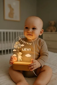 Personalised teddy bear disney  table lamp  Gift Birthday Present Night Light - Bild 1 von 4