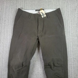 Relwen Moleskin Chino Hose Herren 32 olivgrün Stretch Jogger Bündchen Freizeit - Bild 1 von 11