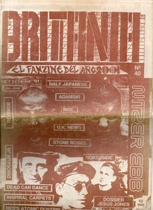 Britania El Fanzine Del Año 2001 N°40 Setiembre 1991 Peru Jesus Jones Dead Dance - Picture 1 of 2
