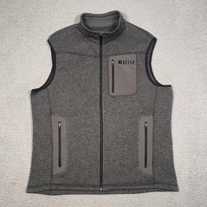 Kuiu Base Camp Suéter Chaleco Para Hombres XL Gris Cremallera Completa Bolsillos Caza Exterior - Imagen 1 de 9