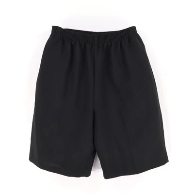 Pantalones Cortos BonWorth Para Mujer Talla M Negros Cintura Elástica Bolsillos Tiro Alto 10" Entrepierna Foto 1 de 4