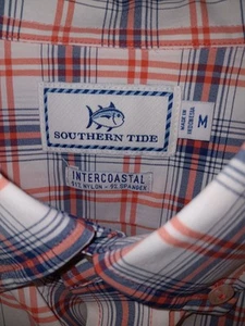 Camisa intercostera SOUTHERN TIDE para hombre mediana multicolor a cuadros abotonada - Imagen 1 de 7