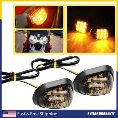 Luces intermitentes giratorias señales LED moto para indicador DRZ400SM Suzuki ámbar Foto 1 de 4