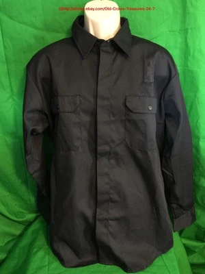 Lion Apparel 深蓝色长袖全新带标签执法 EMT 衬衫 XL 码 — 第 1/4 张图片